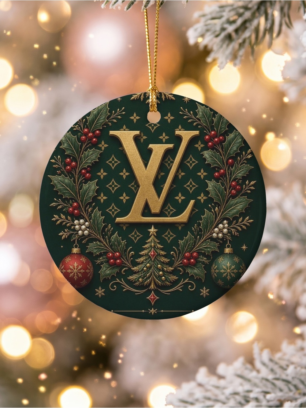 HANDMADE FASHION Ceramic Christmas Ornament